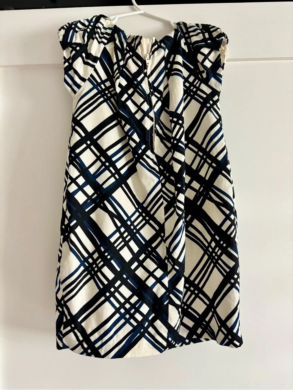Navy, Cream and Black Girls 5T Dress